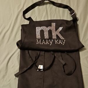 Mary Kay Black Logo Crossbody Bag with Rhinestone 'mk'